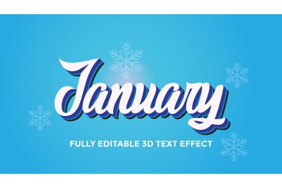 3D Editable Text January: A Designer’s Review for Graphics and Print Templates