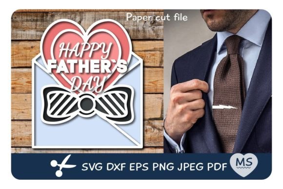 3D Father s Day SVG Layered Cut File for Laser Cutting