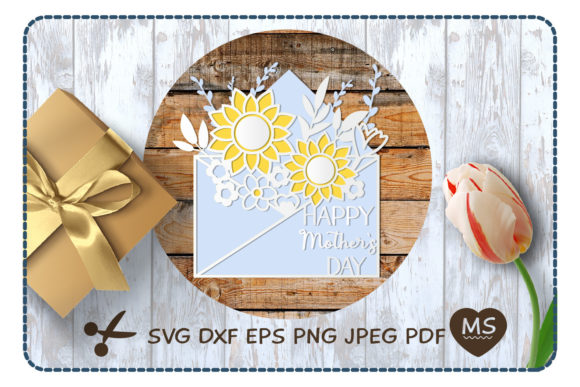 3D Happy Mother's Day Flower Envelope: Laser Cutting Design Review