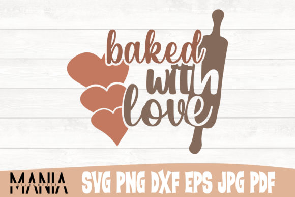 Baked with Love Kitchen Svg Cut File Graphics Review