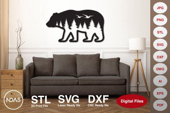 Bear with Forest and Bird Wall Decor: 3D Printing & Home Decor Review