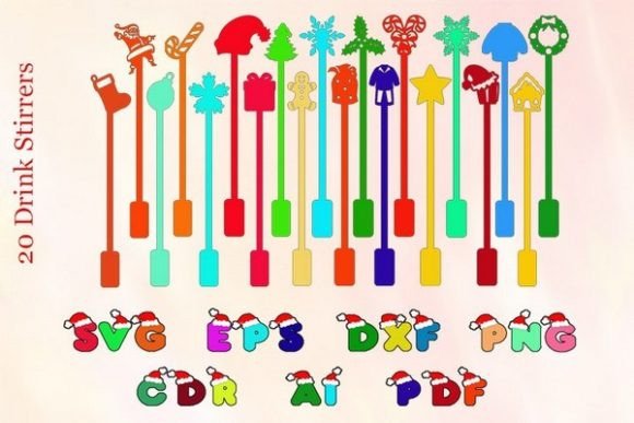Christmas Drink Stirrers SVG File for Cr: 3D Printing and Kitchen Amp Review