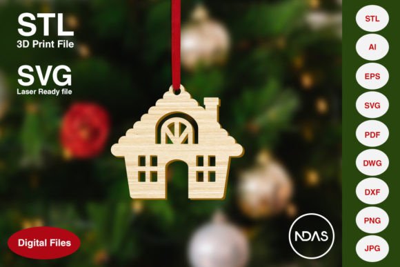 Christmas Hut Christmas Tree Decoration: 3D Printing and Home Decor