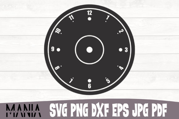 Clock Face Template 6 Graphics for Editorial Design