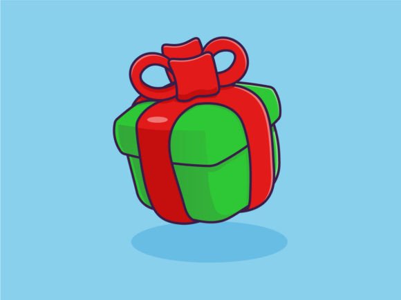Floating Isometric 3D Gifts Cartoon Icon Graphics and Illustrations