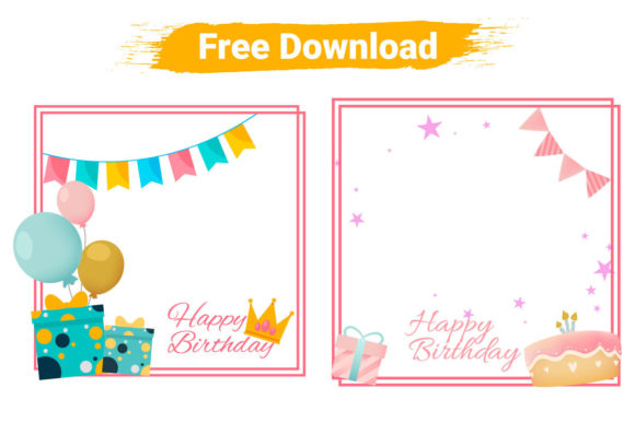 Free Birthday Photo Frame Art Collection: Graphics and Freebies Review