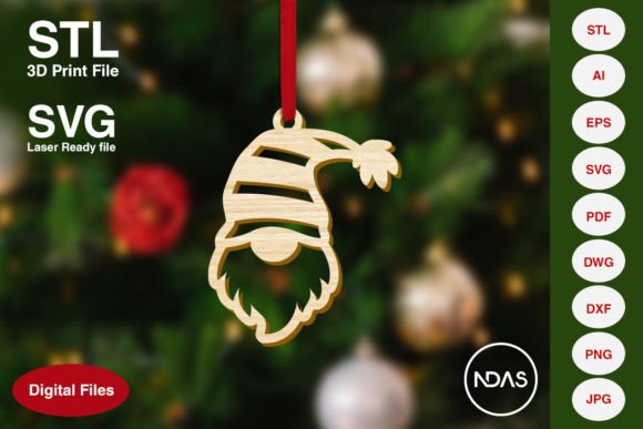 Gnome Head Christmas Decoration Ornament: 3D Printing and Home Decor Branding Review