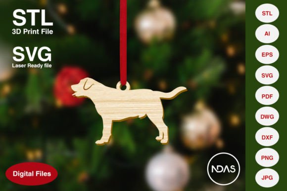 Labrador Retriever Christmas Decoration: 3D Printing and Home Decor