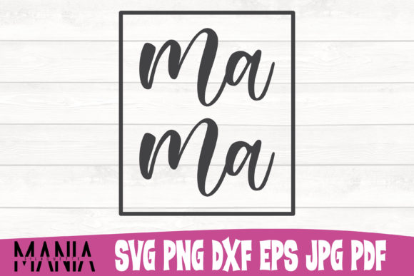 Mama Design Cut File Graphics for Editorial Templates
