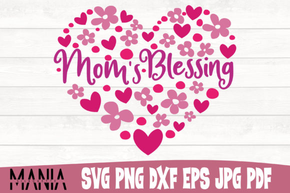 Mom s Blessing Heart Cut File Design: Essential Graphics for Brand Storytelling