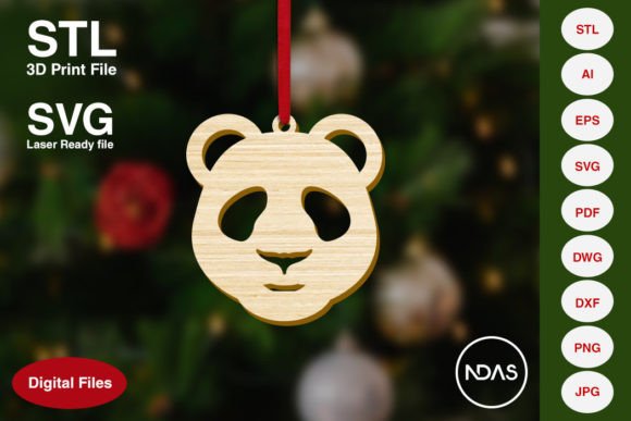 Panda Head Christmas Decoration Ornament: 3D Printing & Home Decor Review