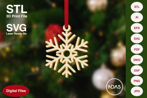 Snowflake Christmas Tree Decoration 2: A Designer’s Take on Seasonal Branding