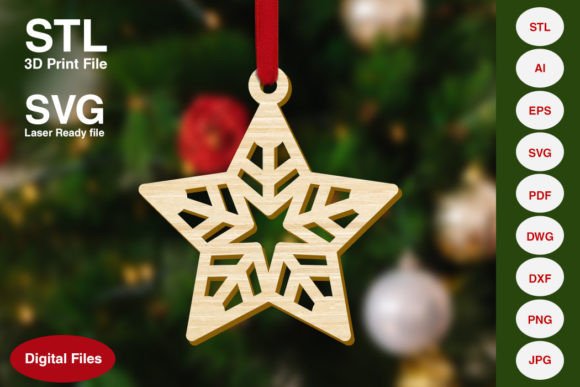 Snowflake in Star Christmas Decoration: 3D Printing and Home Decor Review